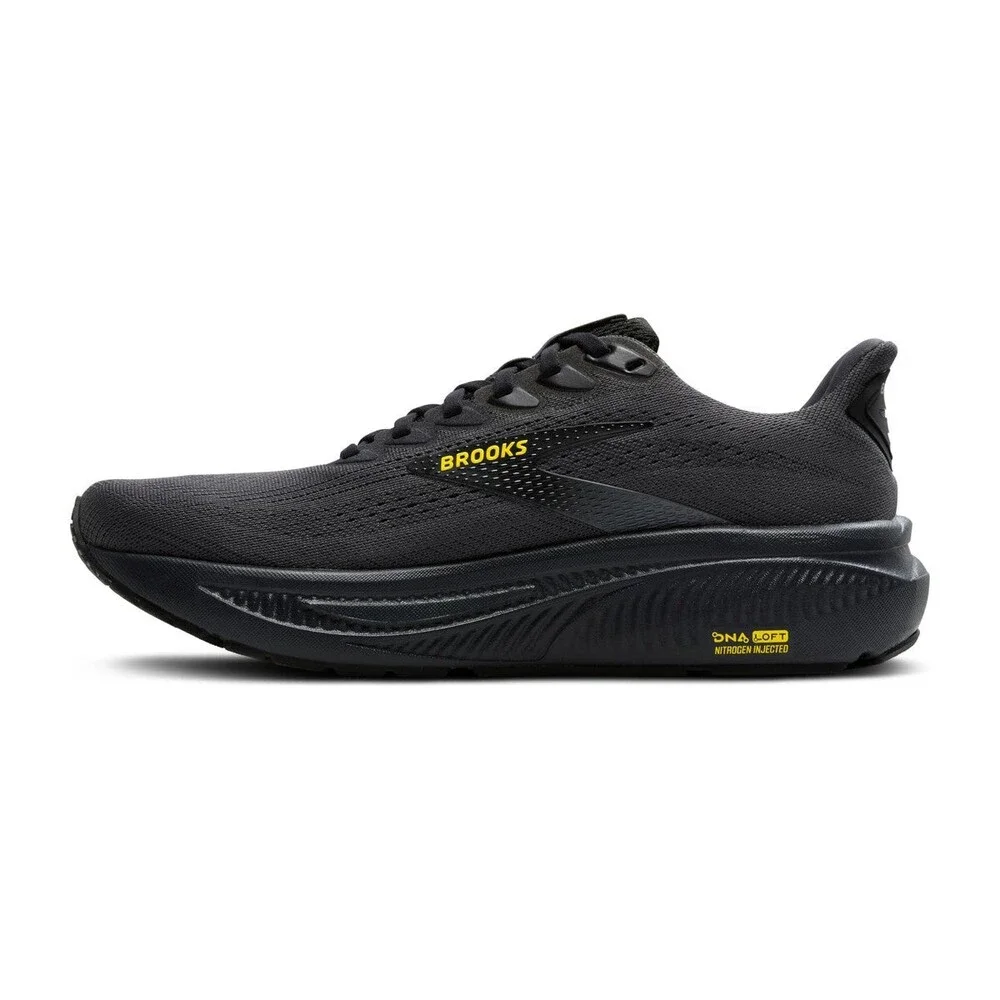 Brooks Men's Ghost 17 Ebony/Black/Yellow 110442-1D-059
